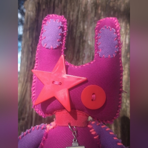 Handcrafted Pink Bunny Plush - Picture 5 of 6